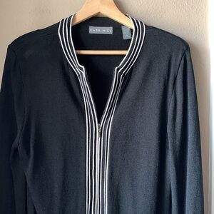 KATE HILL Long Sleeve Zip Up Cardigan